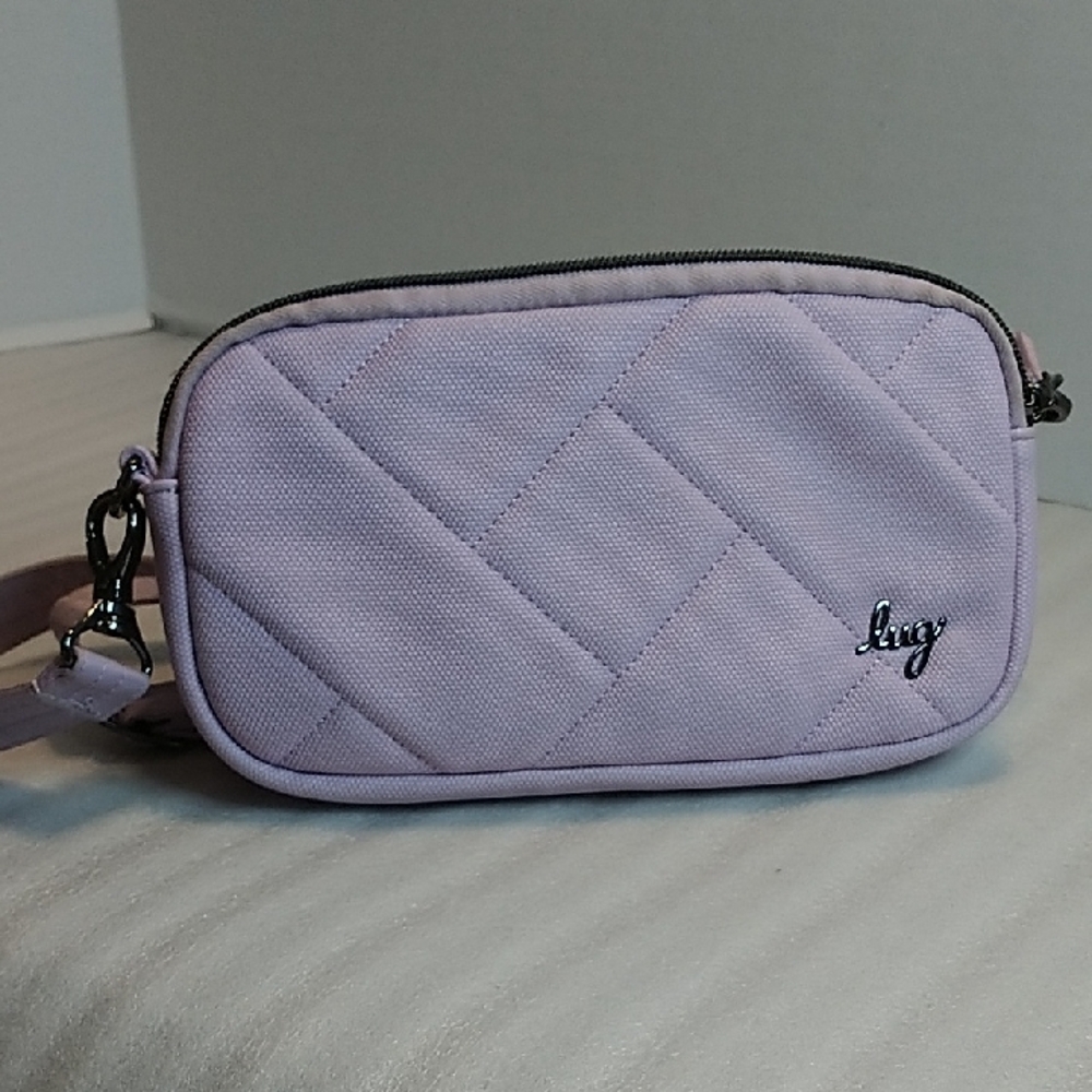 Lug Quilted Crossbody Bag - Lavender